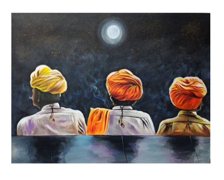 Art of the Day! "Rajasthani turban man painting". Buy at: ArtPal.com/33manisharts?i…