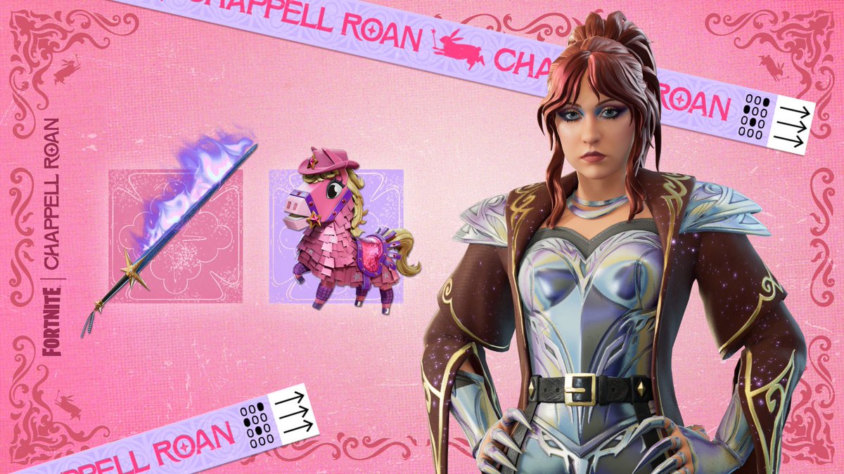 concertleaks's tweet photo. First look at Chappell Roan’s Fortnite collaboration! https://t.co/fNcUobtUAY