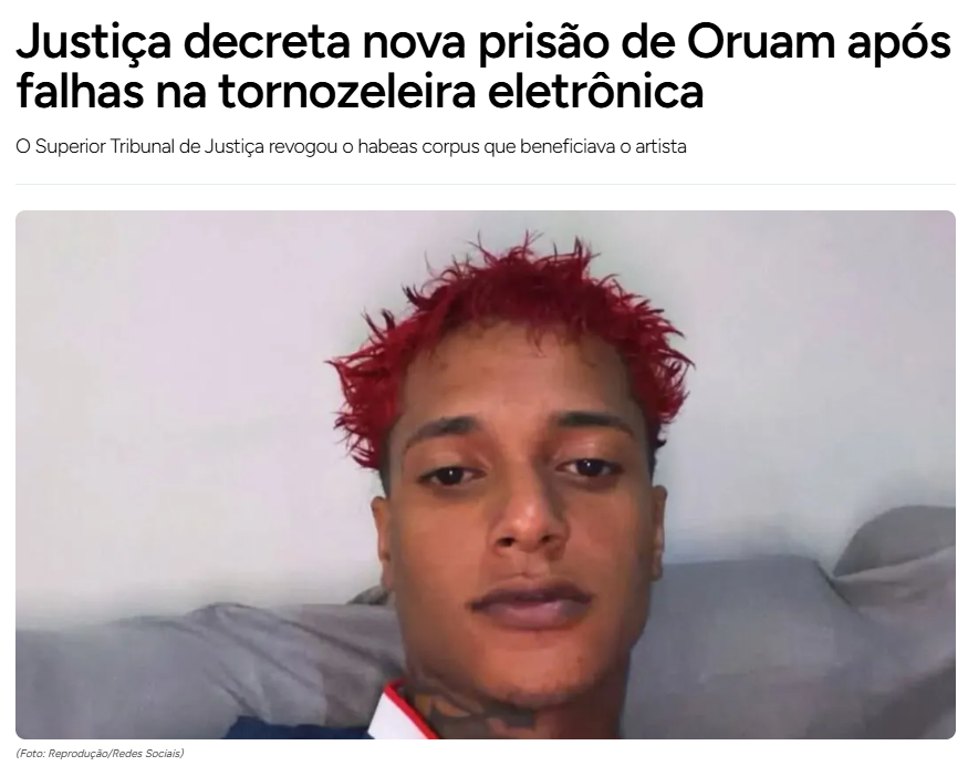 Terra__Brasilis's tweet photo. Dois pesos. Duas Medidas
A tornozeleira dele estava desligada desde 5 de Dezembro. Ou seja, quase 2 meses. https://t.co/toBrBRn4bU