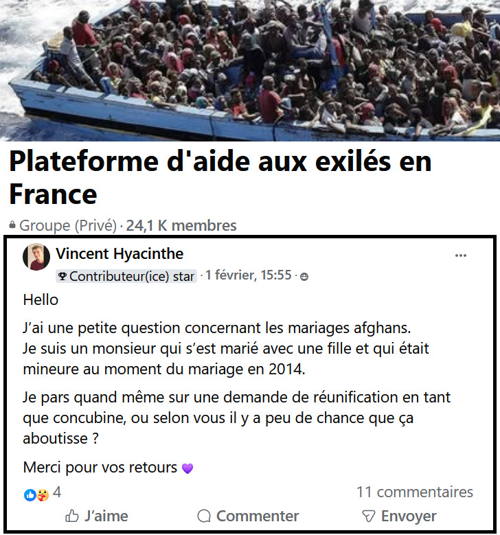 F_Desouche's tweet photo. Lorsque les activistes pro-immigration tentent de faire obtenir un statut légal à des migrants afghans mariés à des mineures. https://t.co/X0rLipgyRl