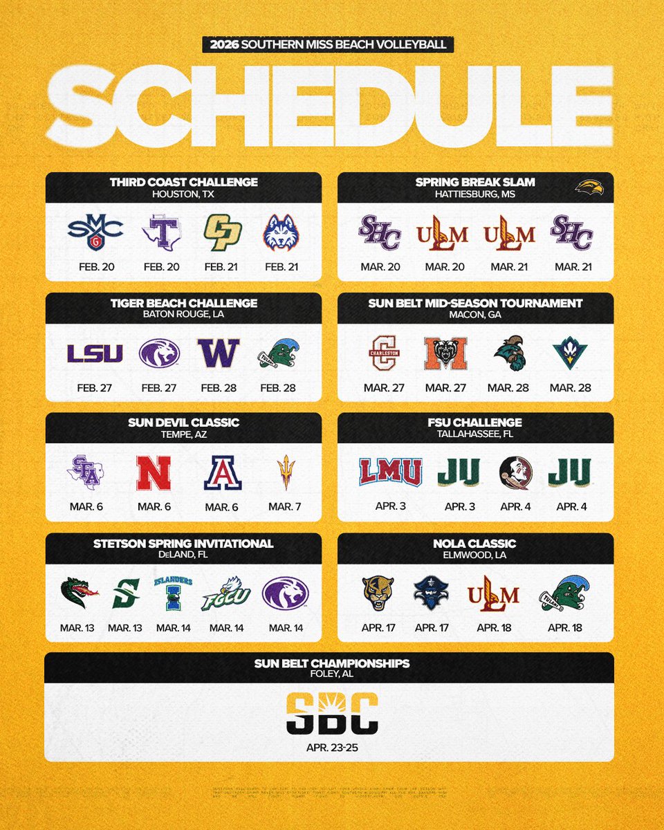 Southern Miss Beach Volleyball tweet media