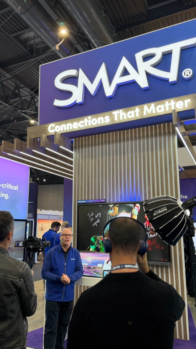 SMART_Tech's tweet photo. Mid-day @ISE_Show and the stand hasn’t slowed down.
Quick demos, real questions, and plenty of “wait—show me that again” moments.
We’re keeping the momentum going at SMART stand 1C350 | Hall 1 if you’re passing through.
#ISE2026 #WeAreSMART https://t.co/XhVTTgp4mV
