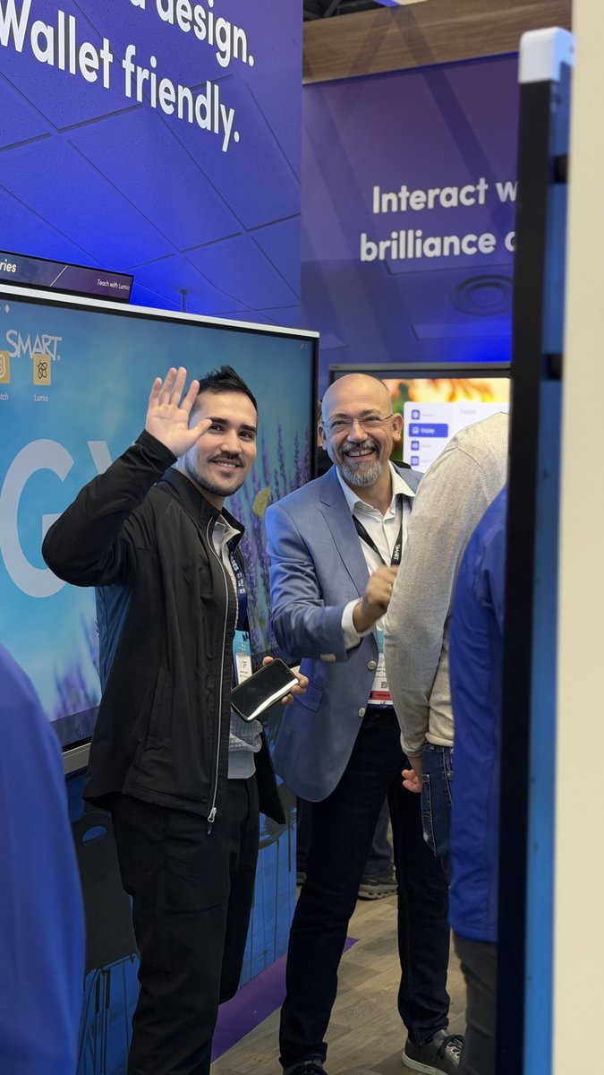 SMART_Tech's tweet photo. Mid-day @ISE_Show and the stand hasn’t slowed down.
Quick demos, real questions, and plenty of “wait—show me that again” moments.
We’re keeping the momentum going at SMART stand 1C350 | Hall 1 if you’re passing through.
#ISE2026 #WeAreSMART https://t.co/XhVTTgp4mV