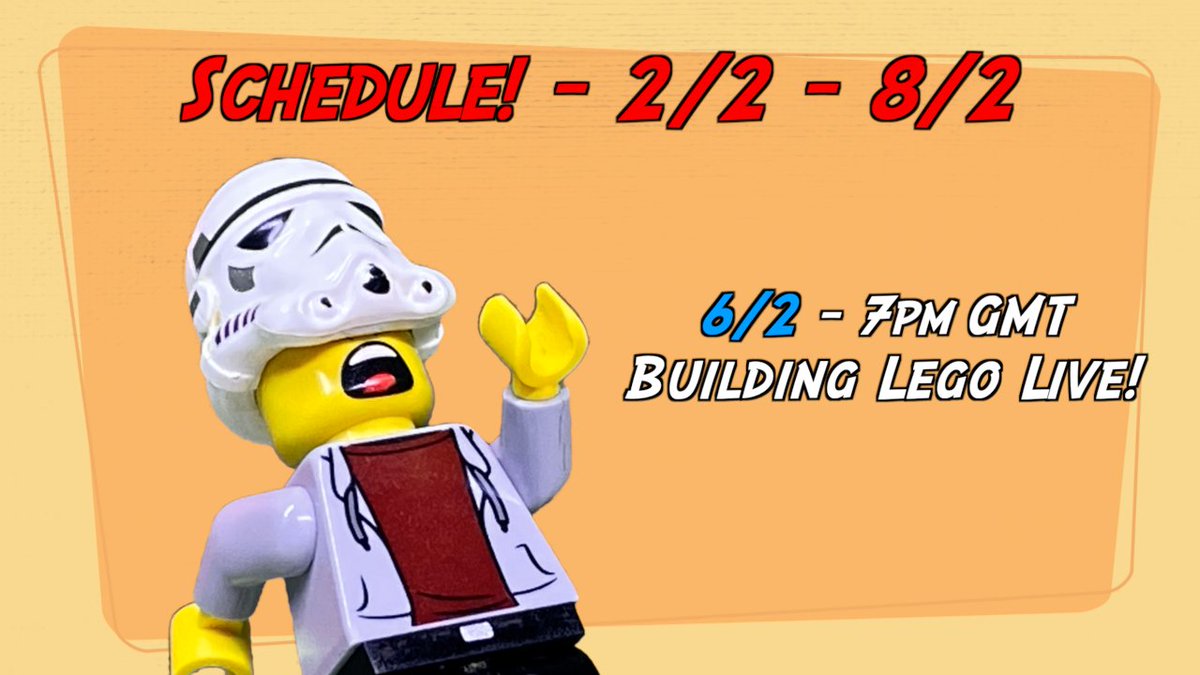 Stream schedule! Another alternative build at the end of the week!