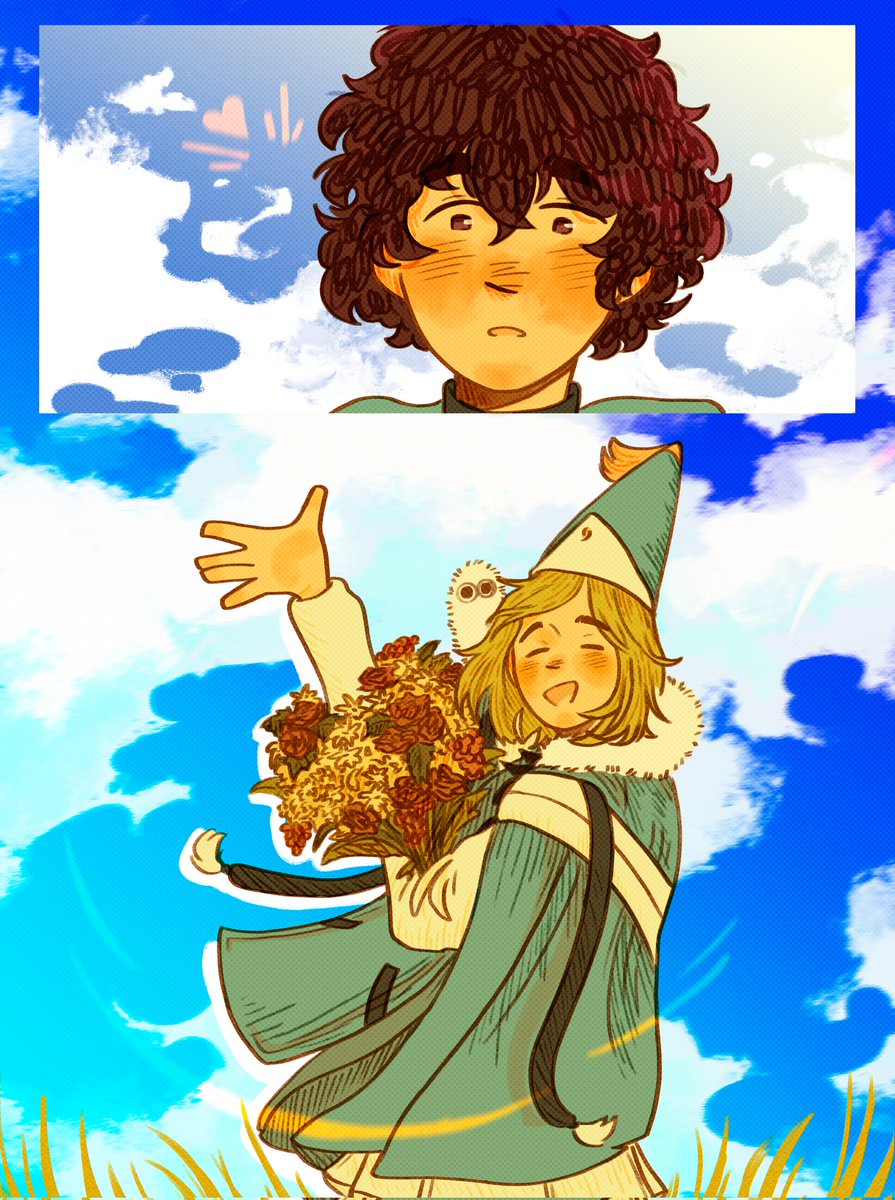 The wind stirs young hearts 💜💚
.
#witchhatatelier #coco #agott #Δ帽子