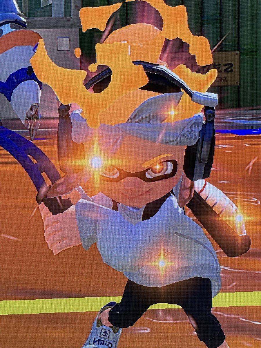 hanabridge's tweet photo. A veces tengo mis momentos de hada belicona 🧚🏻♂️✨ #Splatoon3 #NintendoSwitch2 #TowerControl https://t.co/crjpmPxM1a