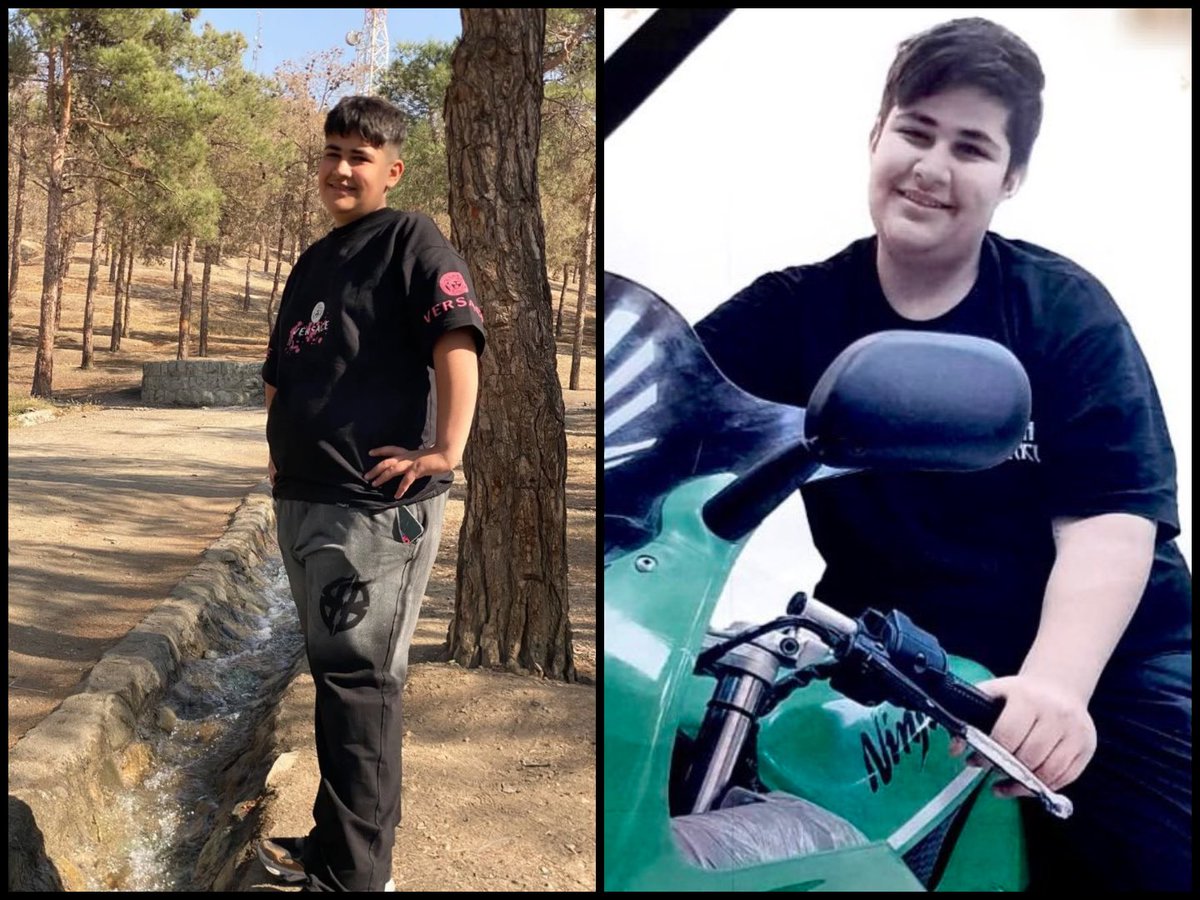 patriot_apranik's tweet image. 🕯️ At 15, he had no father. So he became the man of the house.
He wasn't playing video games; he was working as a delivery boy, carrying the weight of his family on his small shoulders.
Amirhossein Sartipi. 🥀

On Jan 9, in Qaleh Hassan Khan, the regime executed this hardworking…