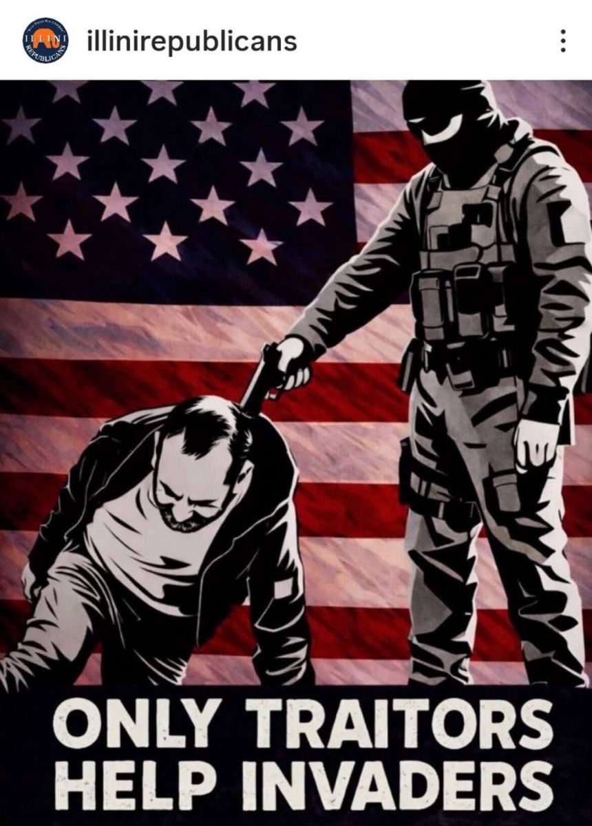 The <a href="/UofIllinois/">University of Illinois</a>’ Urbana-Champaign campus is “reviewing” the Illini Republicans student group’s social media post in support of ICE. The post states, in part, “Traitors such as Alex Pretti and Renee Nicole Good had voided their liberties the moment they decided they were above