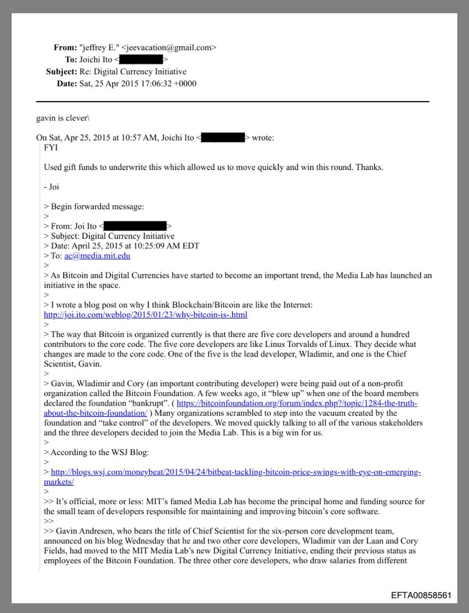 What do we think about Epstein’s involvement in Bitcoin?? 🤔