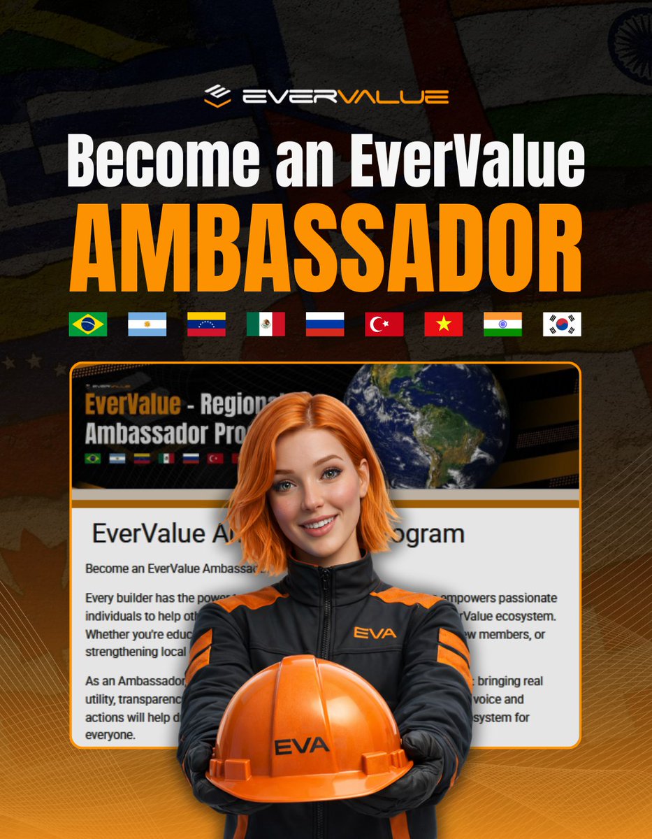 Become an EverValue Ambassador

EverValue is expanding globally and is looking for committed individuals to represent the project within the Web3 ecosystem.

If you create content, build communities, or believe in transparency, real utility, and long-term vision, this is your