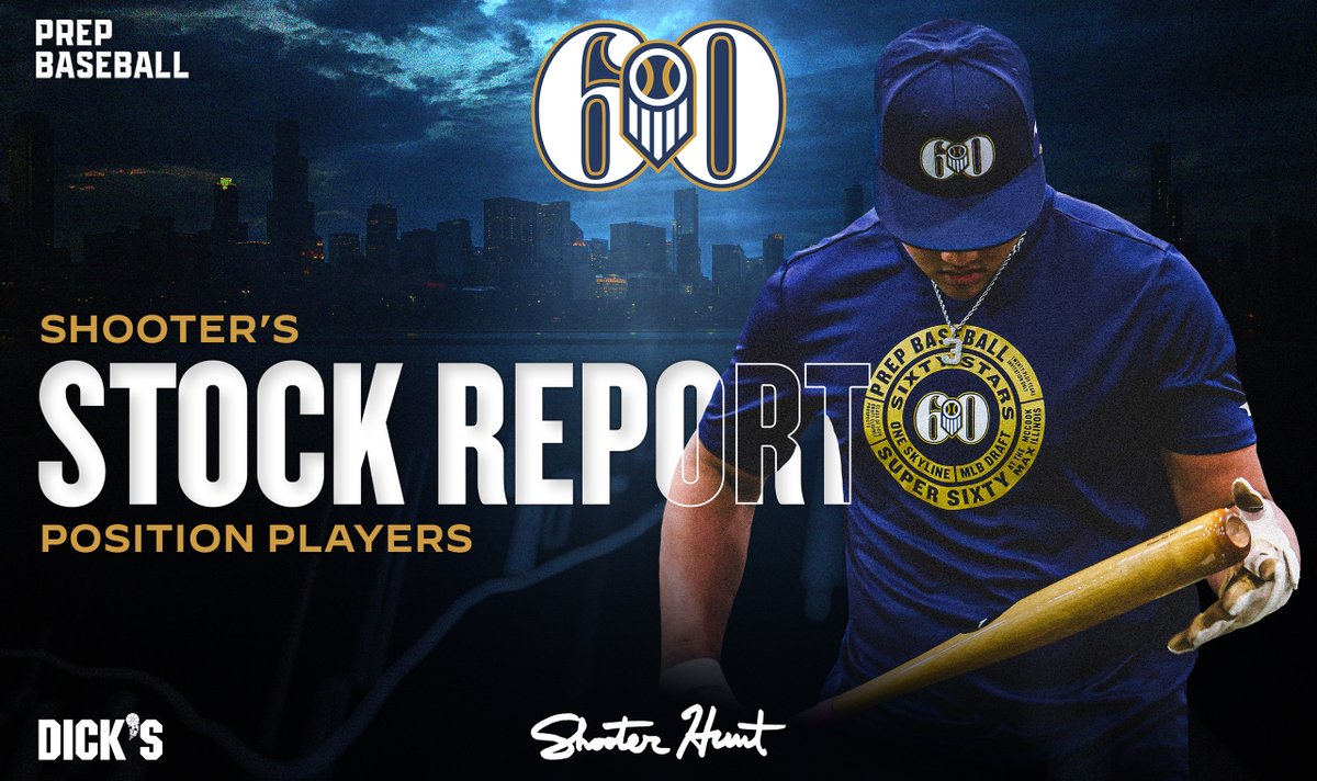 prepbaseball's tweet image. 𝐒𝐮𝐩𝐞𝐫 𝟔𝟎: 𝗦𝗵𝗼𝗼𝘁𝗲𝗿'𝘀 𝗦𝘁𝗼𝗰𝗸 𝗥𝗲𝗽𝗼𝗿𝘁 (𝗣𝗼𝘀𝗶𝘁𝗶𝗼𝗻 𝗣𝗹𝗮𝘆𝗲𝗿𝘀) 📊

Prep Baseball VP of Scouting, @ShooterHunt, highlights 1️⃣2️⃣ prospects who raised or solidified draft status with impactful performances in Chicago 📈

📰: prepbsbl.com/4qqNo4o |…