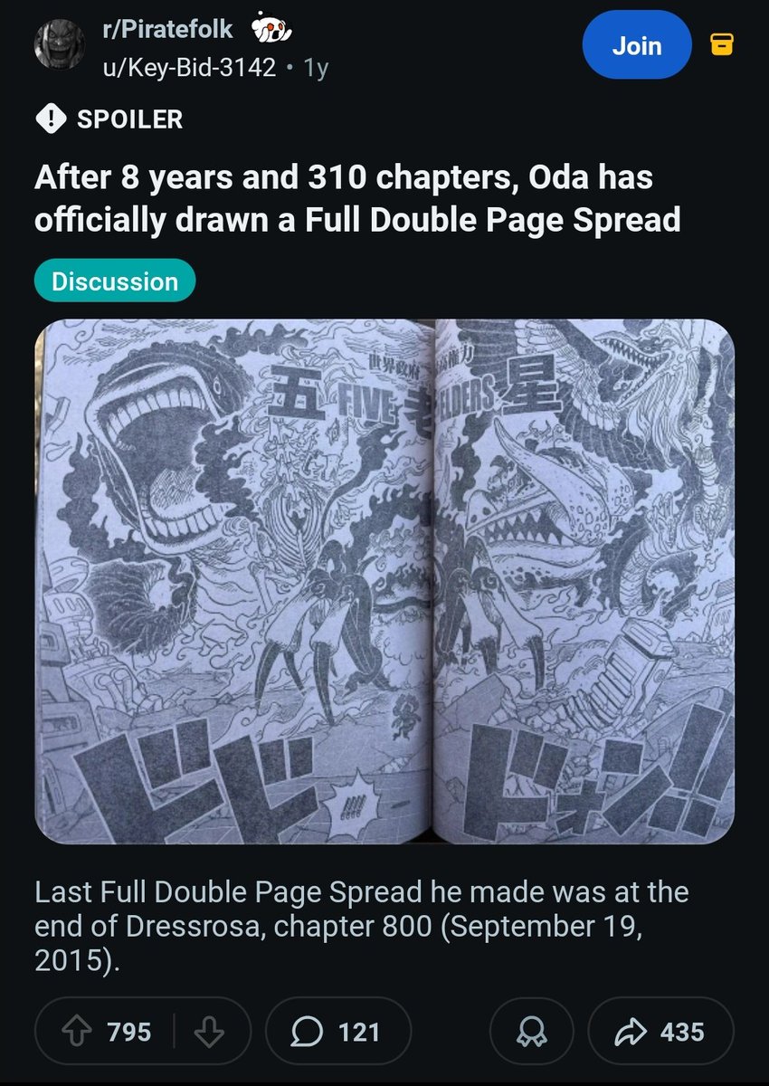 miles_tzu's tweet image. Yall really dont understand how bad one piece fans got it for double page spreads in the manga 😭😭😭