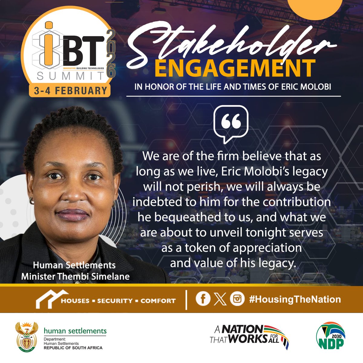 Department of Human Settlements tweet media