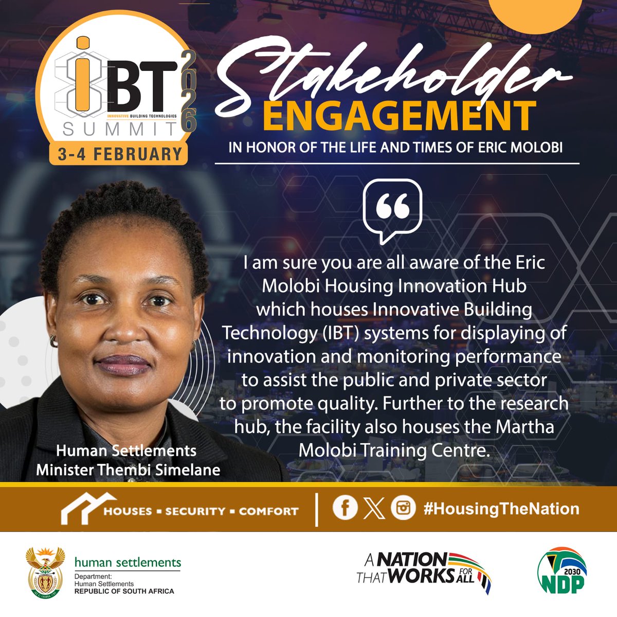 Department of Human Settlements tweet media