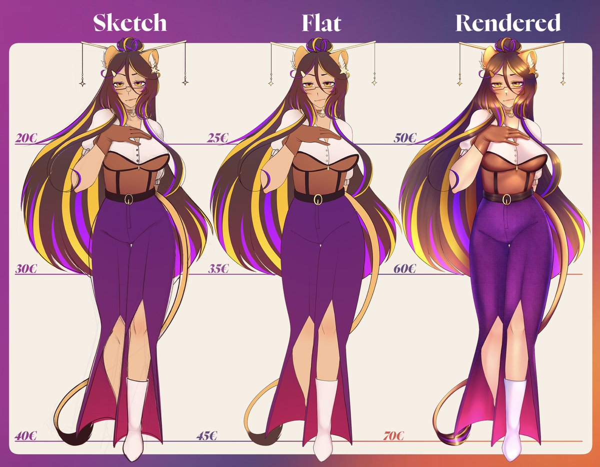 【 ✨ COMMISSION OPEN ✨ 】

Heyo, Kätzchen ౨ৎ ˖ ࣪⊹
I'm finally opening a commission!

You're welcome to check my carrd/VGen for more information ✨

♡ + ↻ are appreciated! 𖹭

#VTuber ・ #VGenComm