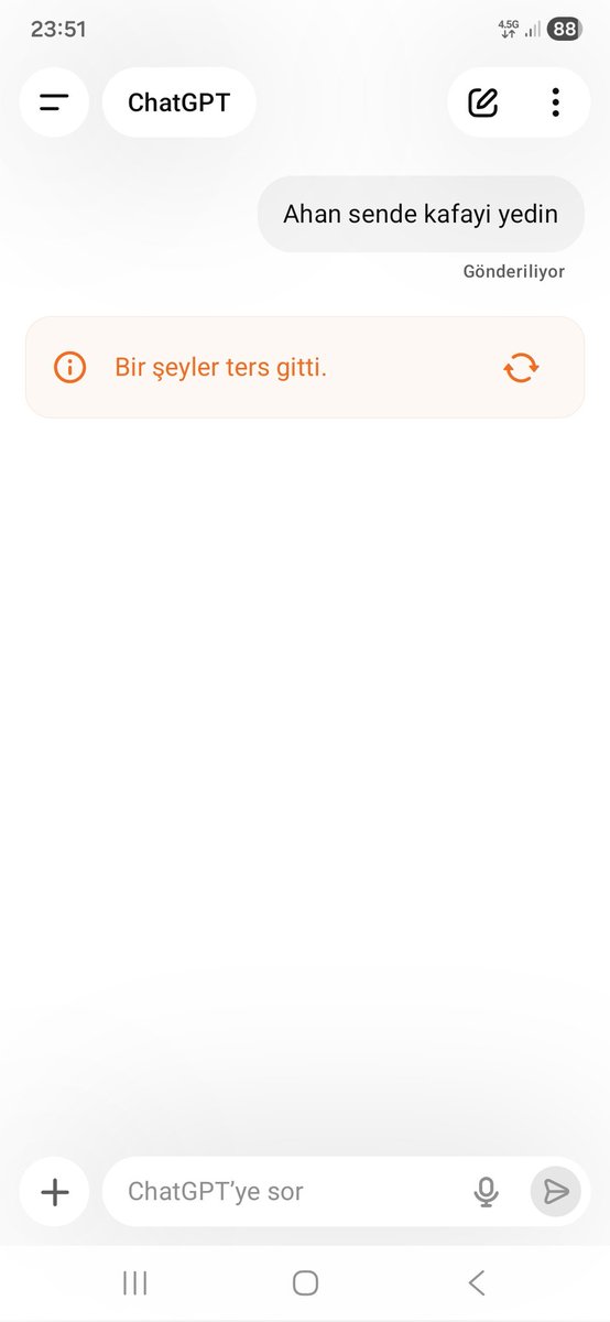 Ahan buda kafayi yedi 

#ChatGPT