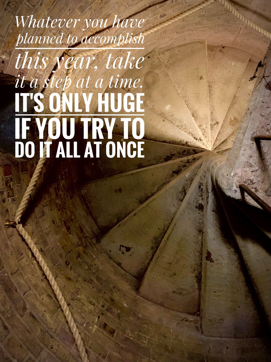gordonruthwadey's tweet image. Whatever you have planned to accomplish this year, take it a step at a time.
It’s only huge if you try to do it all at once.

#newbeginnings #amway #onestepatatime👣
