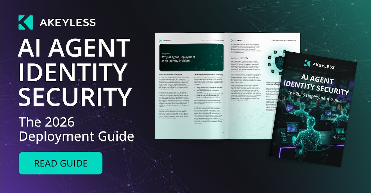 akeylessio's tweet photo. AI agents are acting inside production systems.
Most access models weren’t built for that.

📘 AI Agent Identity Security: The 2026 Deployment Guide
A practical guide to deploying agents with identity, task-scoped access, and real enforcement.
👉https://t.co/CDt2oENUnc https://t.co/2muKIyVFBM