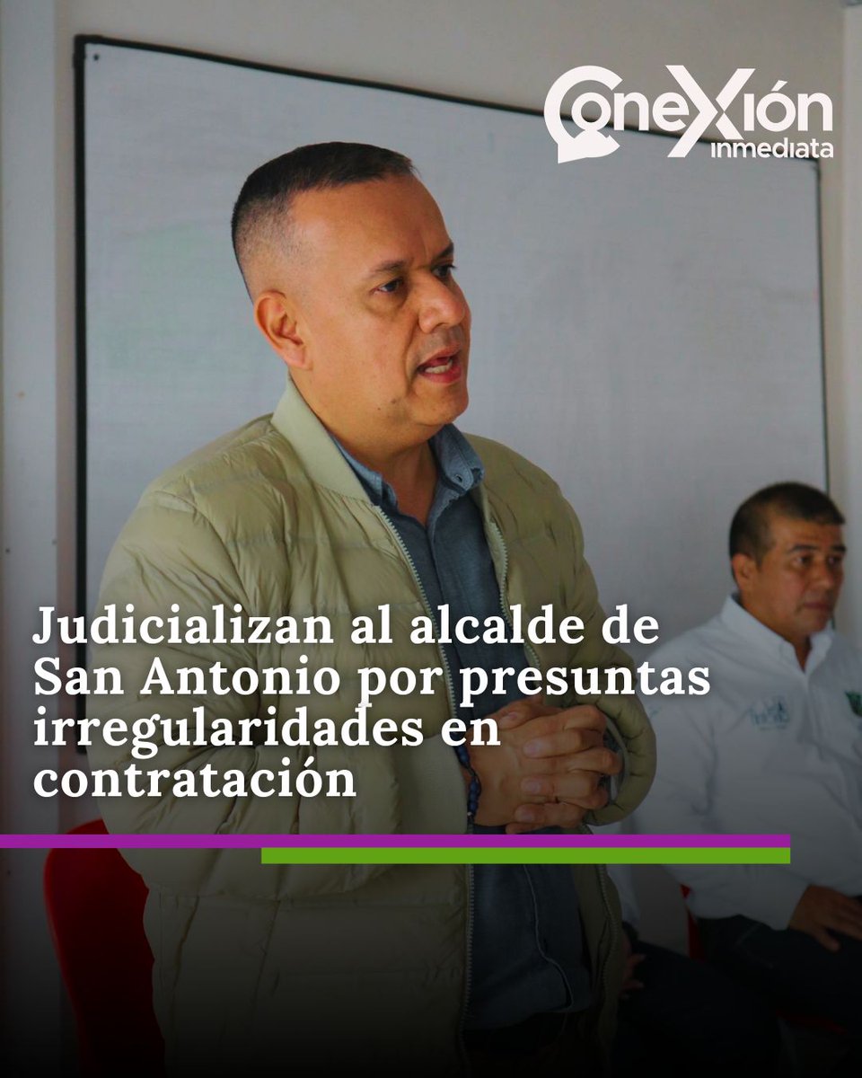 🚨 #Tolima | Judicializan al alcalde de San Antonio, José Dayler Lasso Mosquera, y a su secretario de Planeación por presunta corrupción en contratación pública. 🧵 1/7