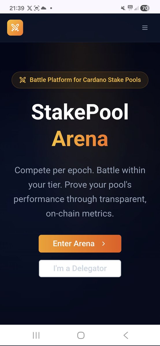 StakepoolArena's tweet image. 🚀 StakepoolArena.com is LIVE.

Fully tested and battle-ready for epoch 611.

Step into the arena — let your stake decide who survives.
⚔️🏟️ 

#Cardano #StakePools #Epoch611 #CardanoCommunity