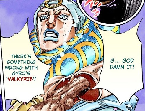 hes so lucky to be getting choked out by Dios tail