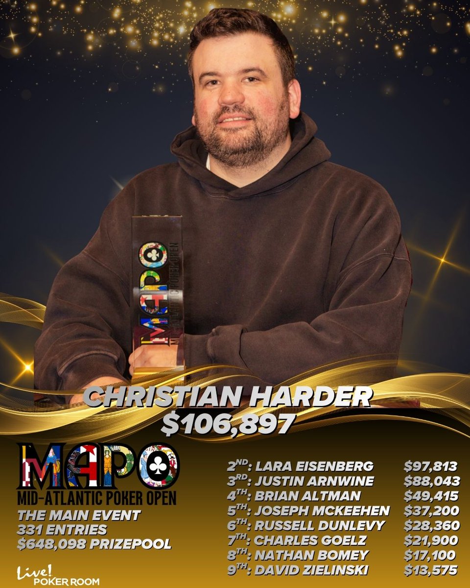 Live! Poker Room Maryland tweet media