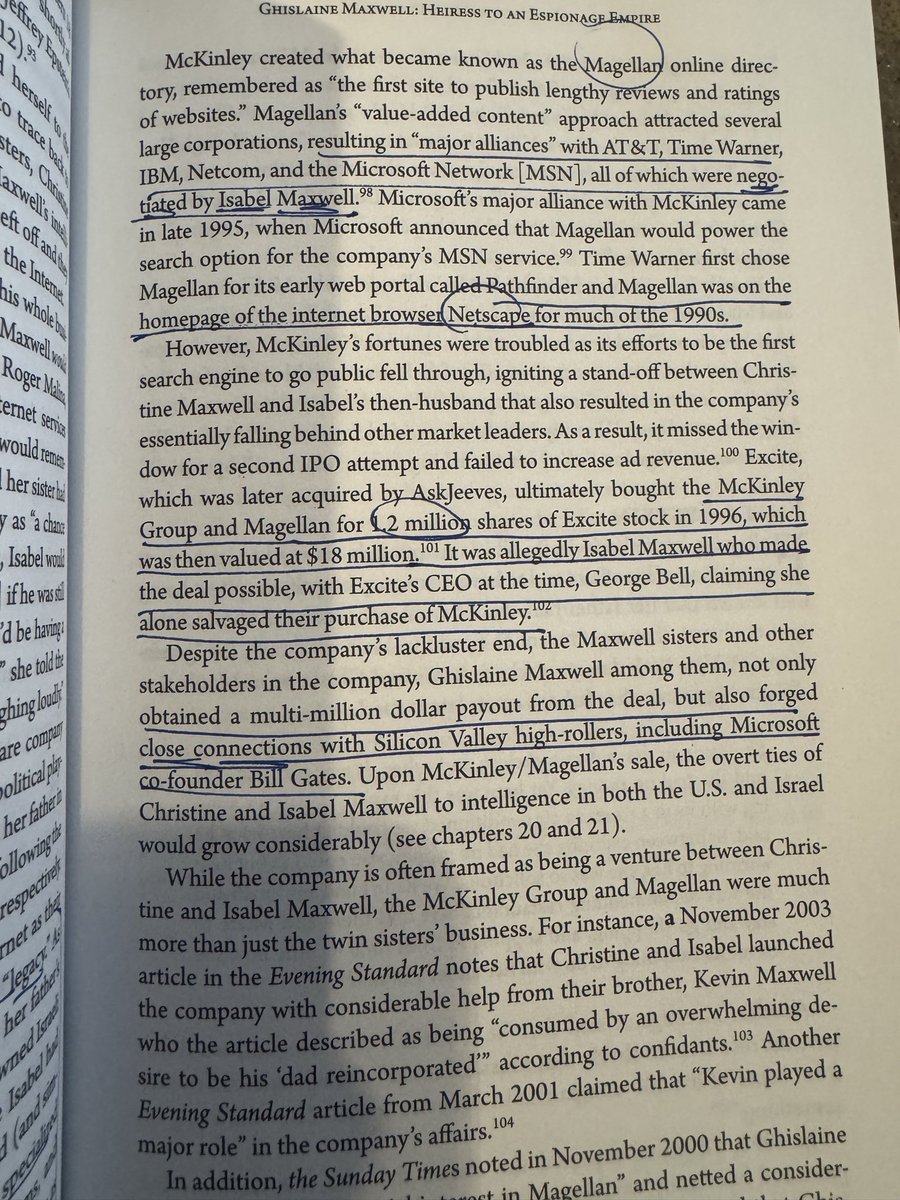 Jay_D007's tweet image. Did you know Ghislaine Maxwell and her sister Isabel were early developers of search engines, including Magellan which was on the homepage of Netscape Navigator in the 90s and sold for 18 million. This is how they met Bill Gates. Some speculate the search capabilities might have