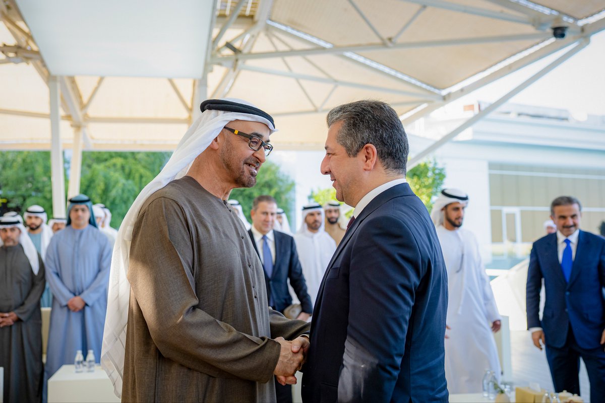 I am pleased to meet with my dear brother HH <a href="/MohamedBinZayed/">محمد بن زايد</a> in Abu Dhabi. We reaffirmed our commitment to stronger bilateral relations and people-to-people ties. We also discussed the situation in Iraq and developments in Syria.