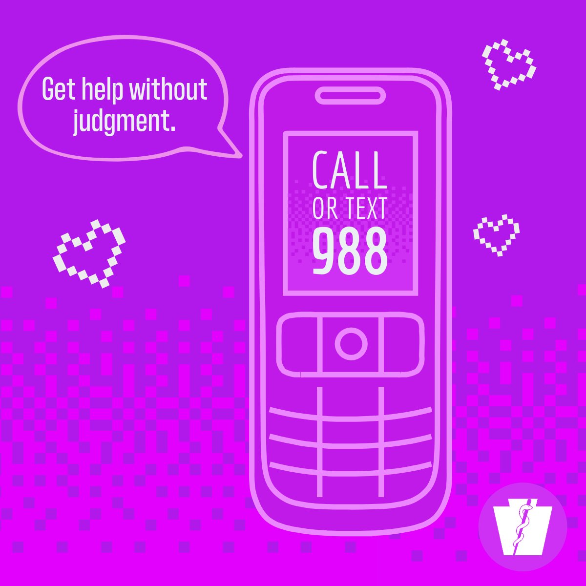 988—do you know how it can help? You can call or text 988 if you or someone you know is: 
📞 having a tough time 
📞 needs to talk 
📞 depressed 
📞 is thinking about suicide