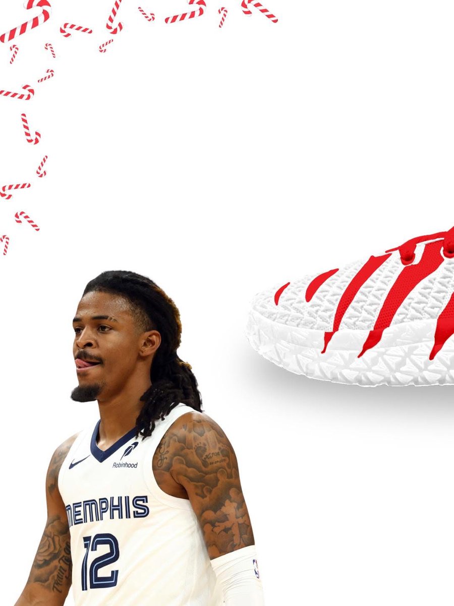 JustFreshKicks's tweet image. Nike Ja 3 “Candy Cane” 🍬