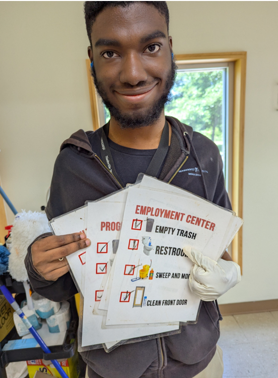 Celebrating milestones and independence! 🌟 Alex is about to mark one year as a custodian at Progress, and his journey has been a fast-track to success. We’re so proud of his achievements and excited to see what’s next! #SuccessStory #HireMyStrengths