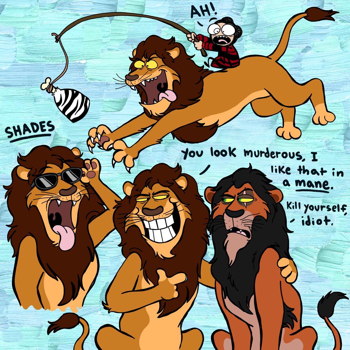 The rad Mr. Lion!
can be a bit douchey at times