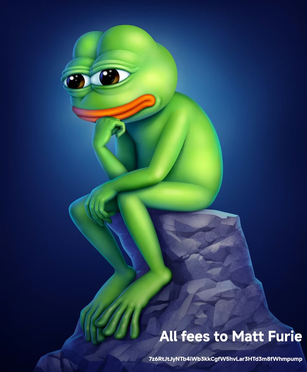 <a href="/Matt_Furie/">𝓜𝓪𝓽𝓽 𝓕𝓾𝓻𝓲𝓮</a> Hey Matt, we collected over 300 sol for you with Pepe that pays you all trading fees.  Hope to rise it to 1m for you.
