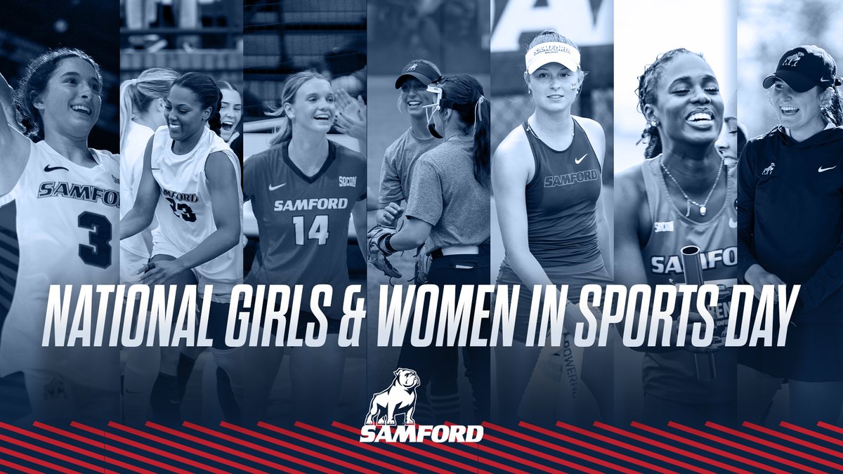 SamfordSports's tweet photo. It's National Girls and Women in Sports Day‼️ 

We celebrate the strength and achievements of our female athletes.

#AllForSAMford https://t.co/TdrnX7c3yv
