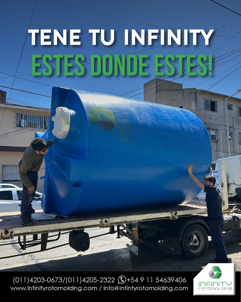 INFINITY_ARGEN's tweet photo. 🙌 Únicos tanques en Latinoamérica con el sistema CLAMP!

💻Visitá nuestra Página Web y conocé todos nuestros productos!
👍Estamos para asesorarte...
#infinityrotomolding #tanquesindustriales  #tanquesdeagua #Tanques #tanquescilindricos #tanquesalmacenamiento #industrias https://t.co/ucXYRYo2y5
