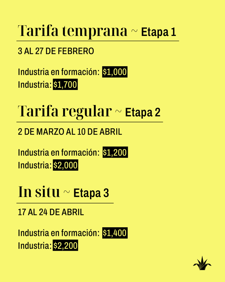 ¡Las acreditaciones #IndustriaFICG para la edición 41 del <a href="/FICGoficial/">FICG Oficial</a> ya están disponibles!

Aprovecha el precio especial de la primera fase, disponible hasta el 27 de febrero. Todos los detalles en: ficg.mx/acreditaciones

#FICG41 | 17 al 25 de abril.