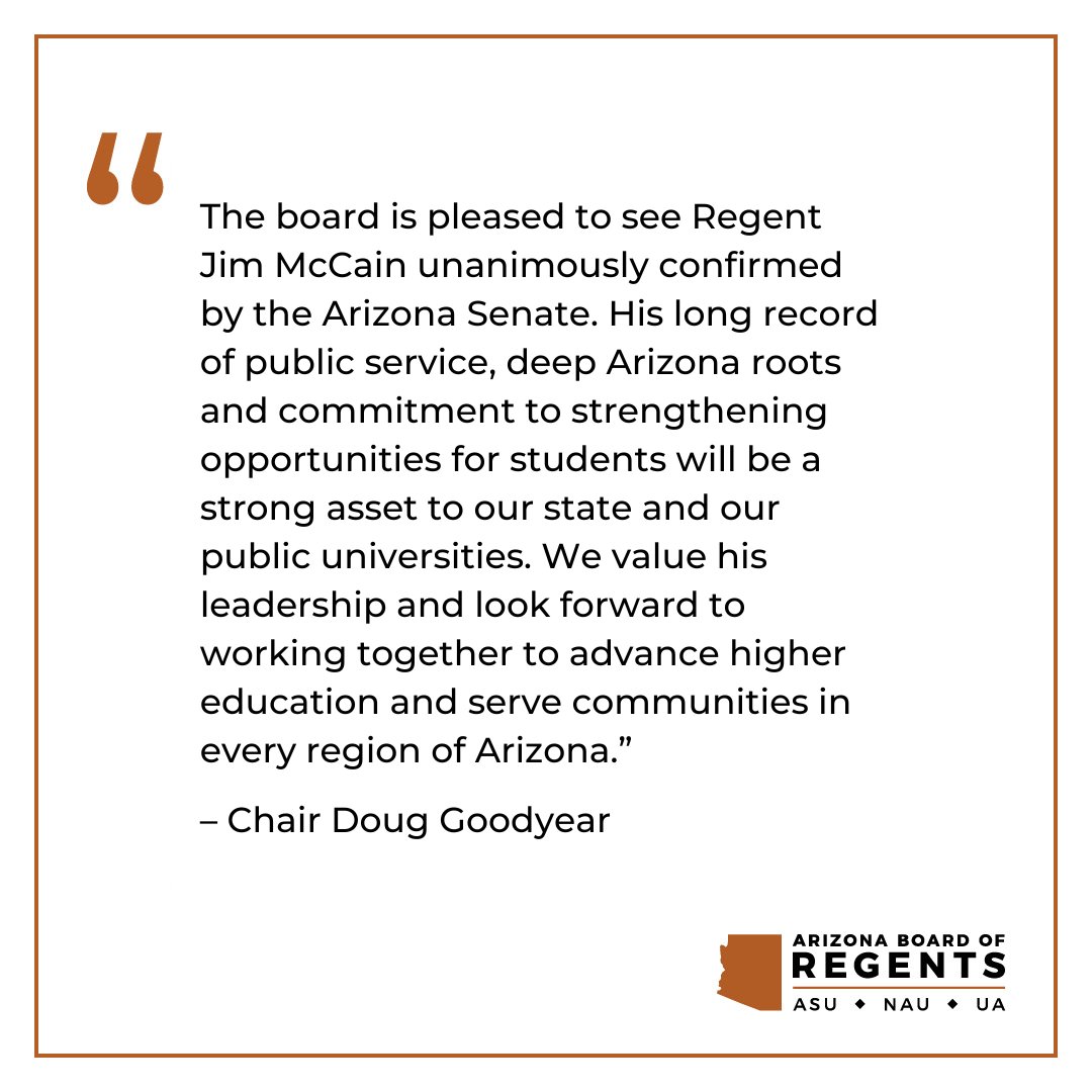 Arizona Board of Regents tweet media