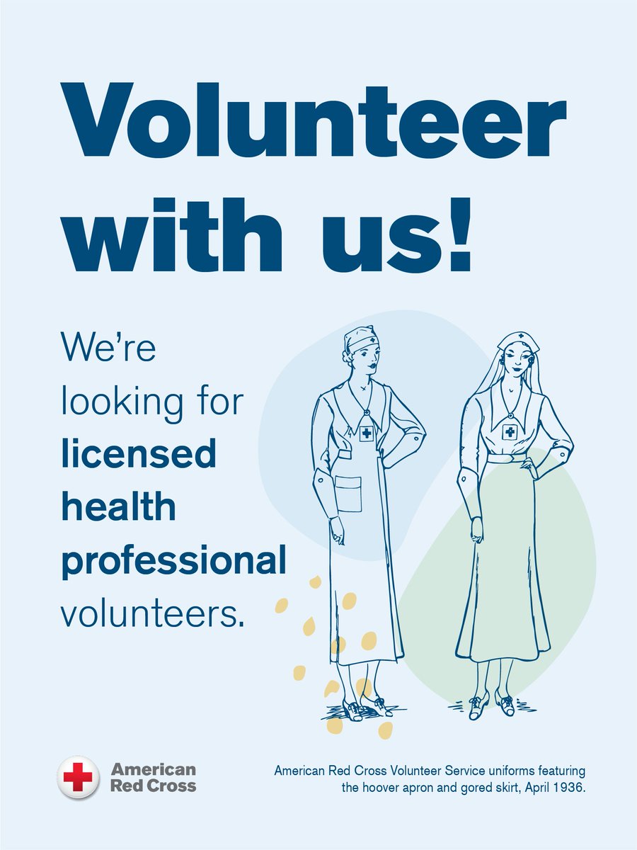 RedCrossPhilly's tweet photo. Put your professional credentials to work as a Red Cross Disaster Health Services volunteer! We're looking for licensed healthcare providers to deliver hands-on care and education to people impacted by disasters. Get started today: https://t.co/wCIjY1DB8Z #ResolveToVolunteer https://t.co/lbjaDFzISI