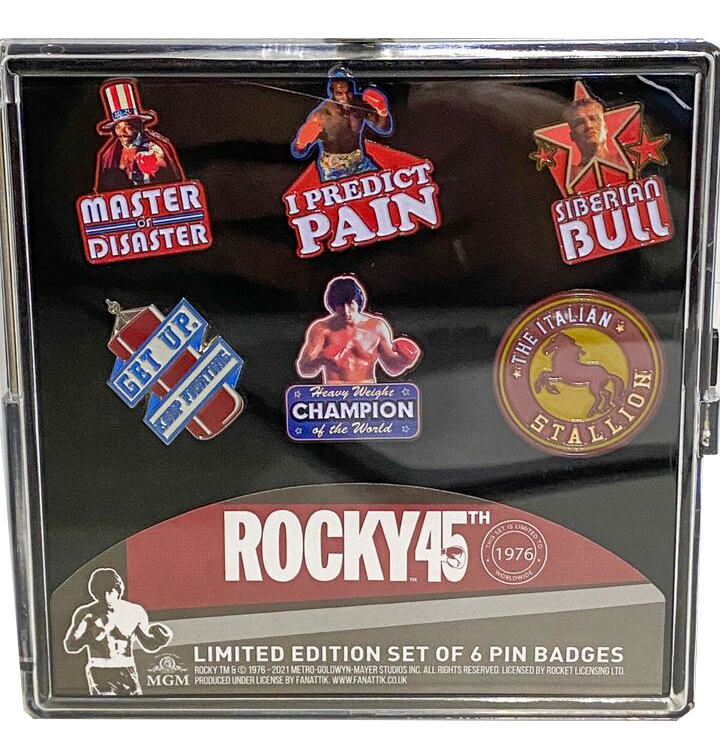 Rocky - 45th Anniversary Limited Edition Pin Badge 6 Pack Collector
befr.ebay.be/itm/1471346146…
#rocky #impactsouvenir