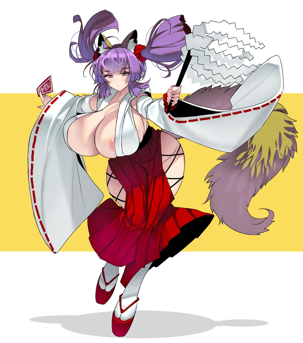 ムチムチケモノ巫女さん 