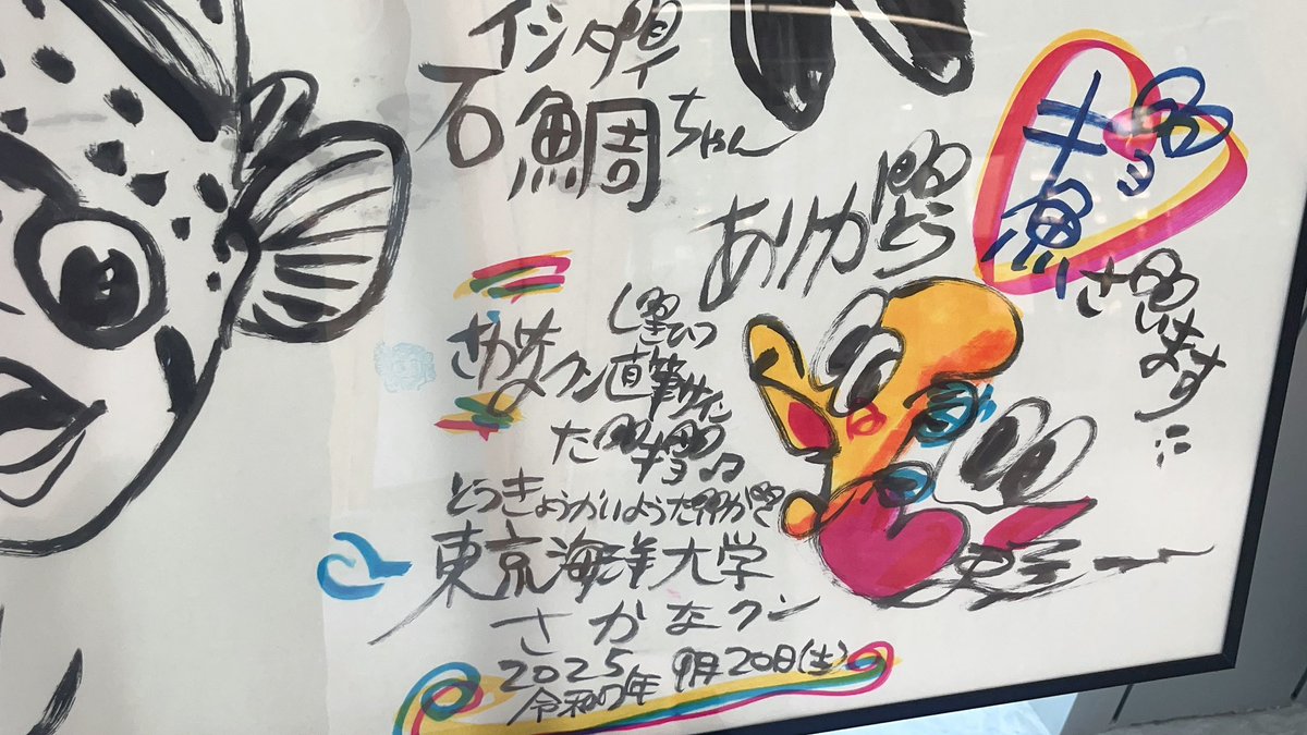 さかなクンのサインたまたま初めて見た