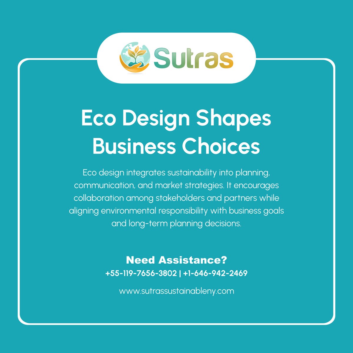 SutrasNY's tweet photo. Eco design influences how businesses plan and communicate 🎨🌱 It supports collaboration, responsible strategy, and clearer alignment between environmental goals.🌍📘

#BrooklynNY #EnvironmentalSustainabilitySolutions #EcoDesign #SustainableStrategy #CollaborativePlanning https://t.co/y49lTTTK63
