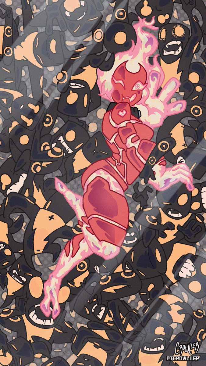 Hize esta ilustracion en su momento como fondito de pantalla para celular para el patreon del #Chaquetrix  inspirado en el comic de trampa para turistas, trate de hacer a fuego muy expresiva :>
#ben10fanart #digitalart