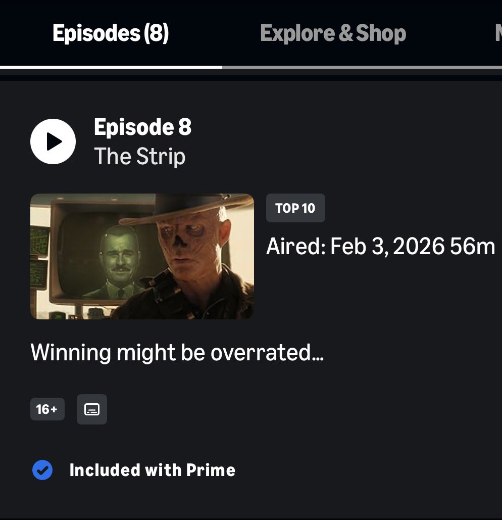 falloutonprime's tweet image. 