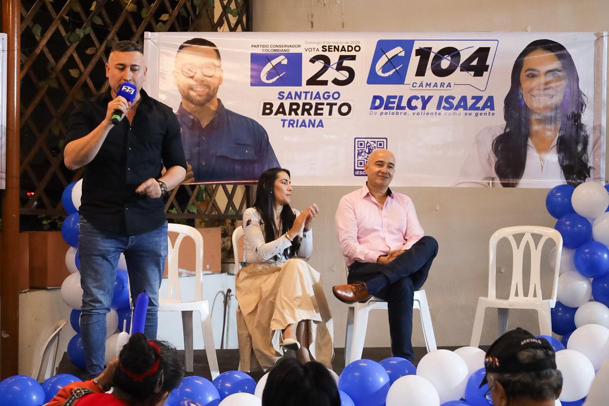 Agradecemos a nuestros amigos por este espacio, y a nuestro concejal Joseph González por esta invitación.

Seguimos dando a conocer las propuestas de nuestro próximo senador <a href="/TrianaBarreto/">Santiago Barreto Triana</a> C25, trabajando de la mano de nuestra próxima representante a la Cámara <a href="/DelcyIsaza/">Delcy Esperanza Isaza</a> C104.