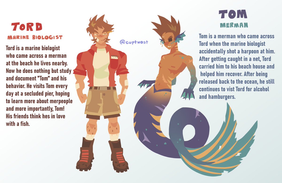 mertom AU refs.... #eddsworld #tomtord