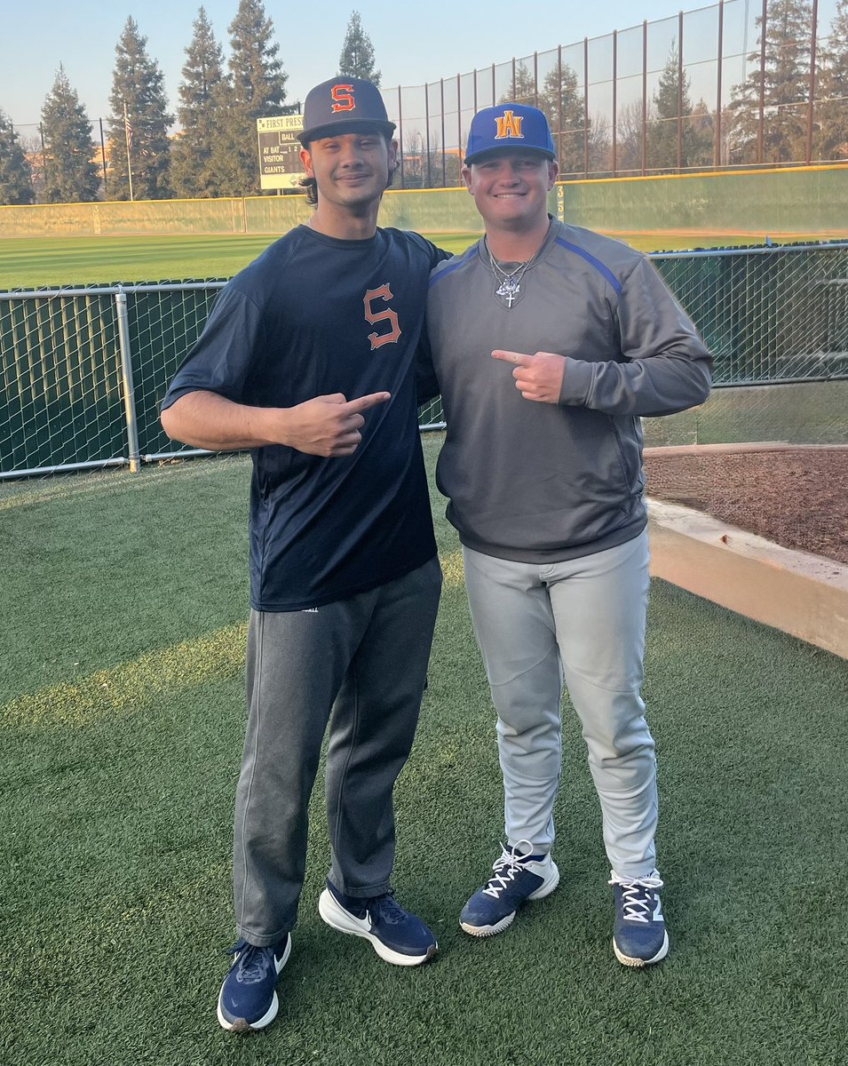 Great to see <a href="/RyanCronk22/">Ryan Cronk</a> today. COS vs. Allan Hancock ⚾️ 
<a href="/CoachLaird7/">Scott Laird</a>