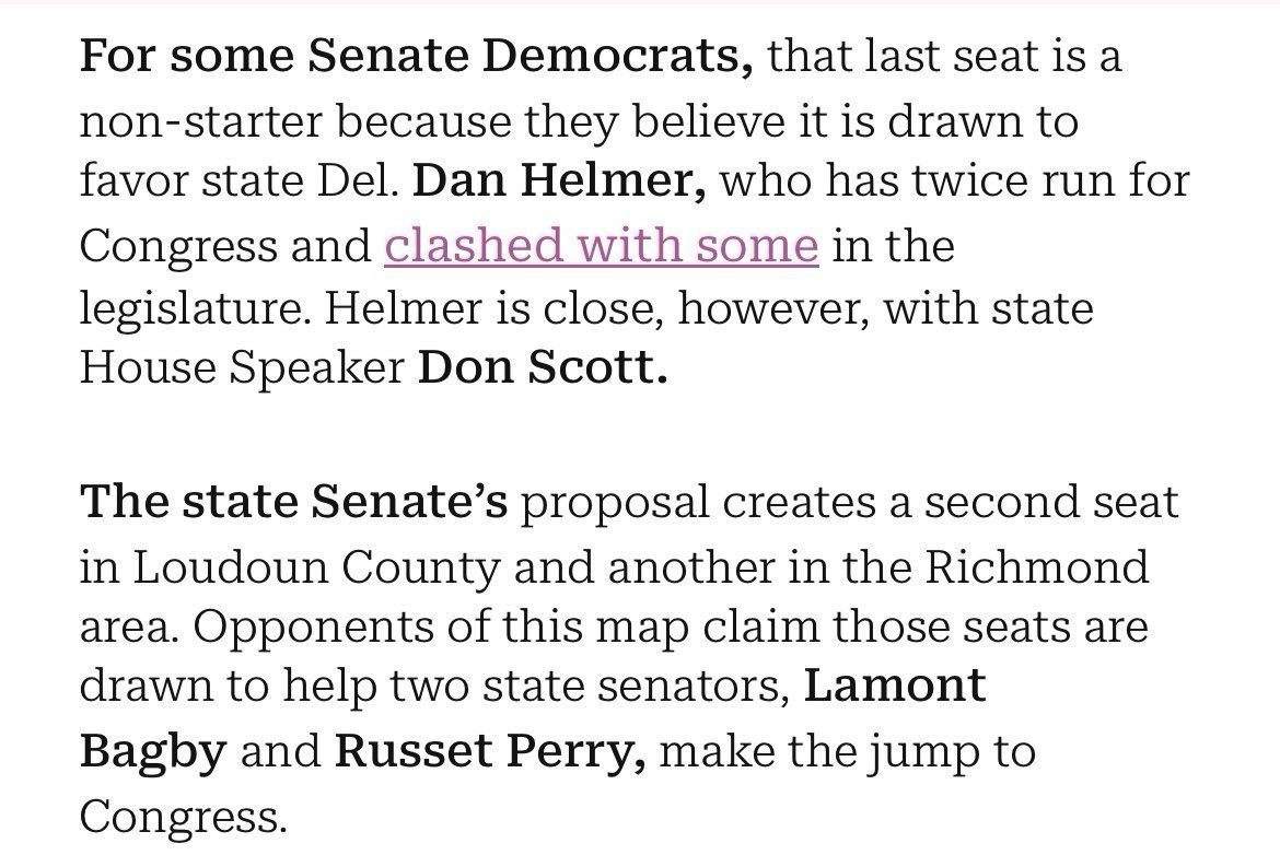 Senator R. Perry Va NEW via @PunchbowlNews: Virginia state senator Russet Perry is eyeing a ...