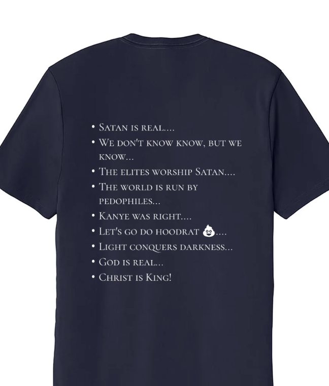 rose_boyd123's tweet photo. @RealCandaceO I got a new shirt idea for you! 
Because my favorite sound of the day is when your show starts! And everything that supersedes it is TRUTH! 
Shame on you if you steal it! God is watching. 
#ChristIsKing #CharlieKirk #KanyeWest #SatanicCult https://t.co/VdcT5GzuDp