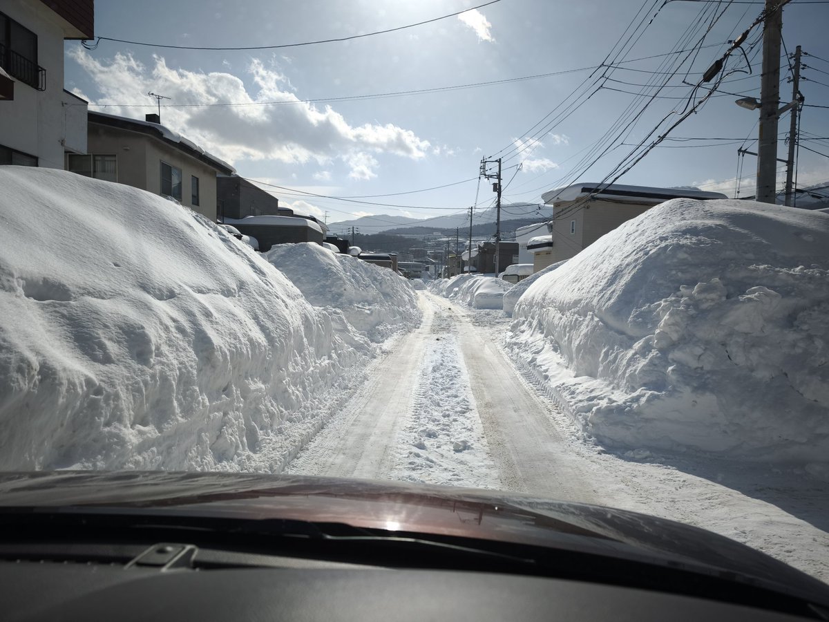 実際この程度終わってる方が雪道の運転自体は楽しい。